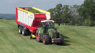 Grassilage 2021Pöttinger Jumbo 7450Fendt 724 TNS Lohnbetrieb [upl. by Anyg]