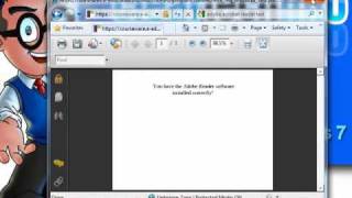 Windows 7 HowTo Download Install and Test the Adobe Acrobat Reader [upl. by Akili]