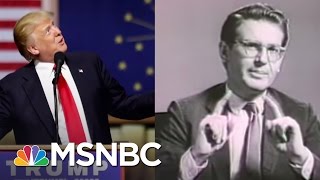 Echoes Of Barry Goldwater Seen In Donald Trump Campaign  Rachel Maddow  MSNBC [upl. by Inimak26]