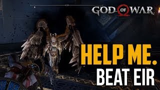 God of War PS4  How to Beat Eir Valkyrie Fight [upl. by Home624]