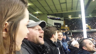 Spurs Chant 2522016 Spurs vs Fiorentina  Tottenham White Hart Lane  Loudest Ever Singing [upl. by Gnuy]