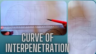 Curve of interpenetration TCurve engineering drawing [upl. by Traver467]