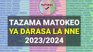 TAZAMA MATOKEO YA DARASA LA NNE 20232024 SFNA RESULTS [upl. by Batha]