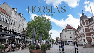 Horsens Denmark  Exploring the citys walking street gågade [upl. by Atinra586]