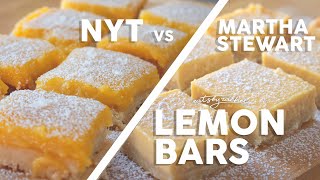 The Ultimate Lemon Bar Recipe NY Times vs Martha Stewart [upl. by Stacee375]