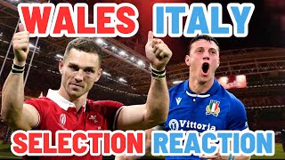 WALES v ITALY  SELECTION REACTION  SIX NATIONS [upl. by Esenaj]