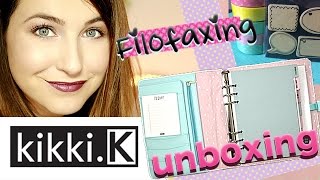 Kikki K unboxing I Washi Tape Haul I Filofaxing [upl. by Balduin879]