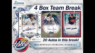 2024 Bowman STERLING 4 Box Team Break 5 eBay 102224 [upl. by Hamil]