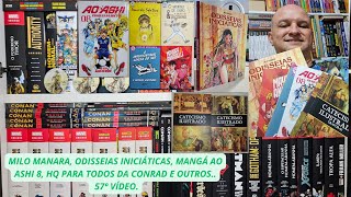 MILO MANARA ODISSEIAS INICIÁTICAS MANGÁ AO ASHI 8 HQ PARA TODOS DA CONRAD E OUTROS  57° VÍDEO [upl. by Fedora]