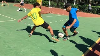 ⚽ 5 DRIBLES PARA CORTAR PARA ESQUERDA  DRIBLES DE FUTSAL  FOOTZ [upl. by Niven]