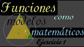 Funciones como modelos matemáticos Ejercicio resuelto paso a paso [upl. by Llerrehc]