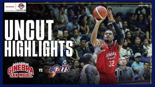 FINAL THREE MINUTES UNCUT of Brgy Ginebras WIN against Meralco 🔥  PBA SEASON 49 GOVERNORS CUP [upl. by Itnavart517]