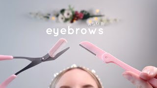 ASMR First person Eyebrow Shaping 💛 Waxing Plucking Massage amp more Roleplay Layered sounds [upl. by Novah]