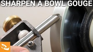 Sharpening a Bowl Gouge Woodturning Howto [upl. by Sevik]