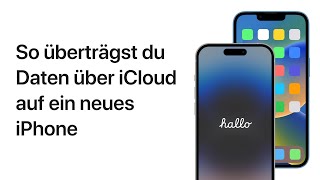 So überträgst du Daten auf ein neues iPhone  Apple Support [upl. by Coad]