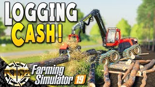 LOGGING CASH AND NO MORE COWS  Farming Simulator 19 Gameplay  Ravenport EP 19 [upl. by Aehtela622]