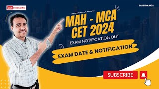 MAH  MCA CET 2024 Exam Notification Out  MAH  MCA CET Exam Date  Lakshya MCA [upl. by Shanna]