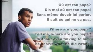 Sromae Papaoutai French amp English Lyrics [upl. by Nance]