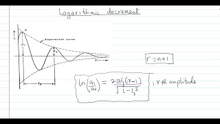 logarithmic decrement and damping [upl. by Megargee]