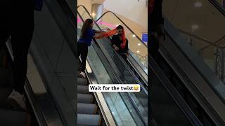 Varmala prank😂 escalator comedy escalatorgirl bestprank [upl. by Kalindi]