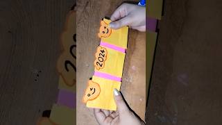 How to make New Year 2024 Desk calendar  DIY Calendar  Handmade Desk Calendar  youtubepartner [upl. by Arrim]