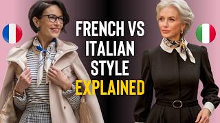 French Vs Italian Style Explained Women Over 50 [upl. by Chessa]