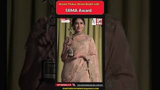 Mrunal Thakur Shines Bright with SIIMA Award spytv spynews [upl. by Mayce813]