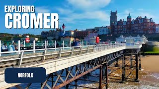 Exploring CROMER  Norfolks Beloved Seaside Resort  Lets Walk [upl. by Nanaek514]