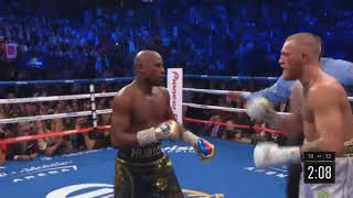 Floyd Mayweather HAMMERS Conor McGregor Final Moments [upl. by Folly]