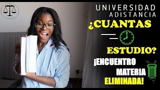 UNED ¿DÓNDE VER LA MATERIA ELIMINADA ¿CUÁNTAS HORAS ESTUDIO  CIENCIAS JURÍDICAS [upl. by Zebadiah]