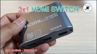 Test Video  How to use the 3x1 HDMI Switch  HDMI 20 [upl. by Alram]