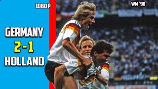 West Germany vs Netherlands 2  1 Second Round Exclusif Full Highlight World Cup 1990 HD [upl. by Kirad]