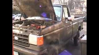 1987 f250 diesel 69L tow truck part2 [upl. by Olimreh]