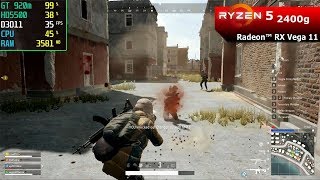 PUBG PC on AMD Ryzen 5 2400g  RX Vega 11  2019 Benchmark Test [upl. by Lauri170]