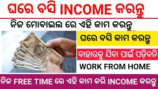 ଘରେ ବସି କାମ କରନ୍ତୁwork from home Job Odisha OnlinePart Time Jobs in OdishaHome Jobs in Bhubaneswar [upl. by Aicatsana681]