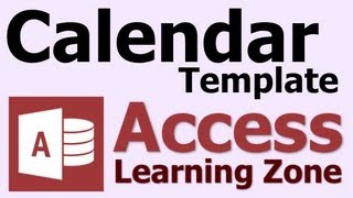 Microsoft Access Calendar Database Template [upl. by Nart]