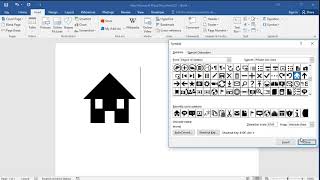 Home symbol in word [upl. by Durarte]