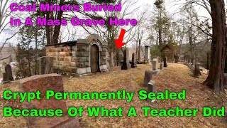 Exploring Pocahontas Cemetery  Crypt  Coal Miners Mass Grave cemetery crypt [upl. by Bashemeth]