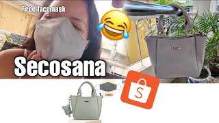 Unboxing Secosana sling bag review after 4days on hub  Haul reviews  Shopee [upl. by Htebaile208]