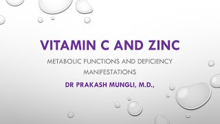 Vitamin C and Zinc Health Benefits [upl. by Rosenbaum]