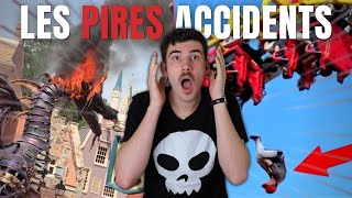 LES PIRES ACCIDENTS DANS DES PARCS DATTRACTIONS [upl. by Karwan]