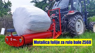 Uspešna senaža rolo bale zamotane folijom  OMOTAČ BALA Z560 [upl. by Gnanmas75]