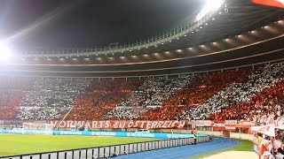 Österreich  Russland 10 00 EMQuali 2016 Frankreich 15112014 Choreo [upl. by Mashe]