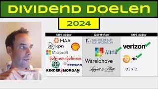 Dividend Doelen 2024 [upl. by Einneg]