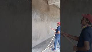 how to curing plaster  प्लास्टर की तरायी कैसे करें  curing work curingwork viral plaster [upl. by Zilla742]