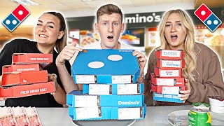 Last to STOP Eating DOMINOS Wins £10000  Challenge [upl. by Theda]