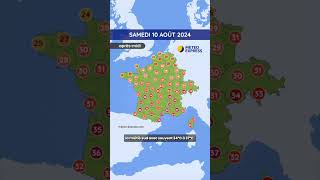 Météo du Samedi 10 au Lundi 12 Août 2024 [upl. by Amzu]