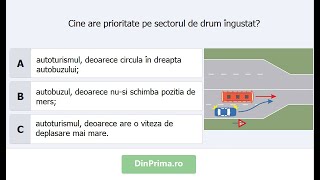 Cine are prioritate pe sectorul de drum îngustat [upl. by Assirehs]