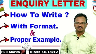 Enquiry Letter Letter For Inquiry Class 101112 Inquiry Letter Format Class 11 inquiryletter dk [upl. by Iramaj]