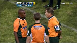 The James Haskell punch Cheetahs vs Highlanders [upl. by Sleinad247]